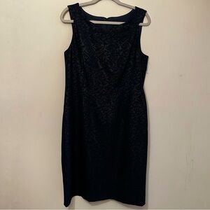 Jones New York Navy Sleeveless Dress